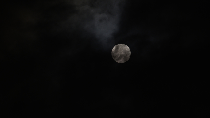月亮乌云，夜晚疑云，压抑夜景，月色云层