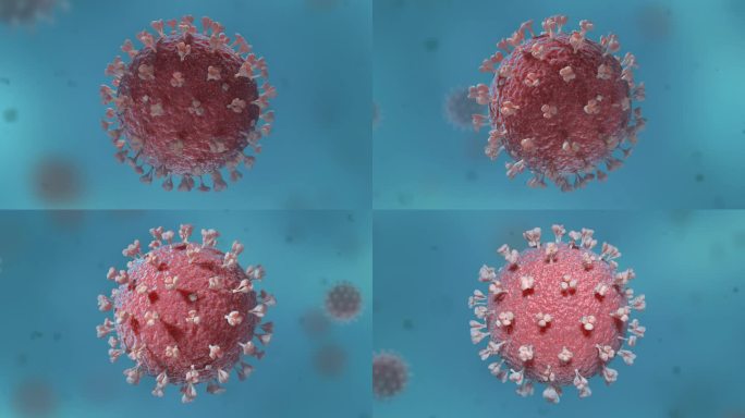 流感病毒 呼吸道疾病 传染病 三维动画