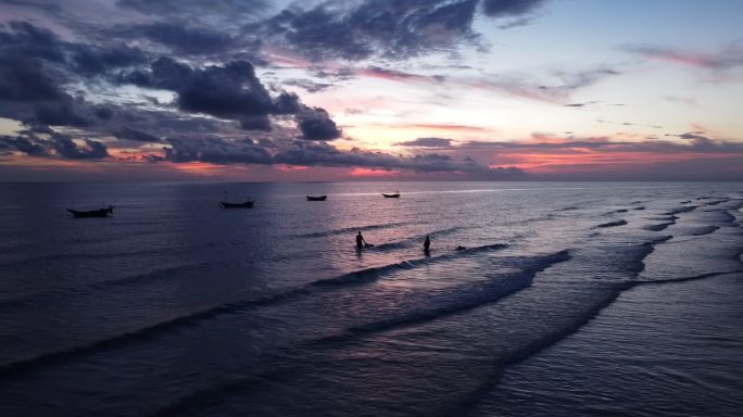 【原创视频素材】涠洲岛 4K 夕阳航拍