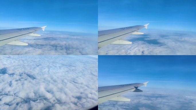 飞机上拍摄的天空和云层