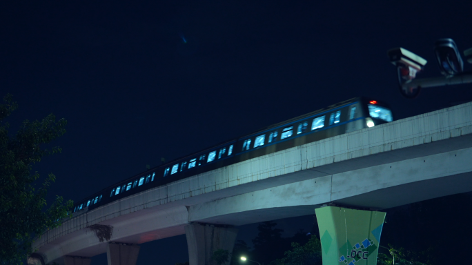 夜晚繁忙的城市