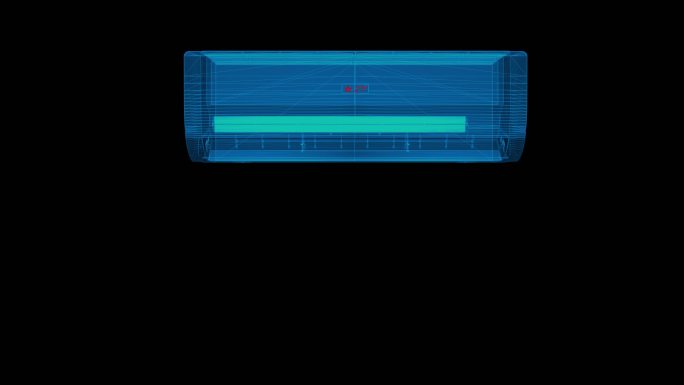 三维科技线框空调展示