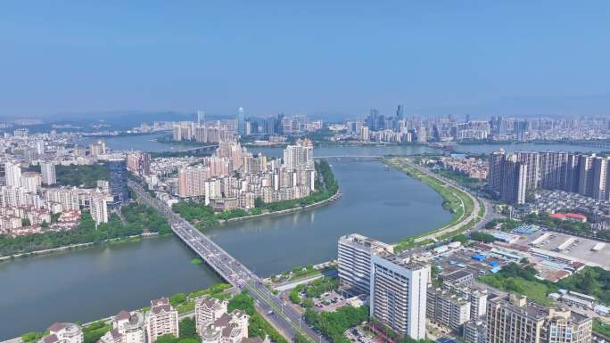 4K正版-惠州新开河新桥沿江城市景观04