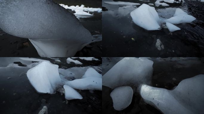 冰湖浮冰延时4K