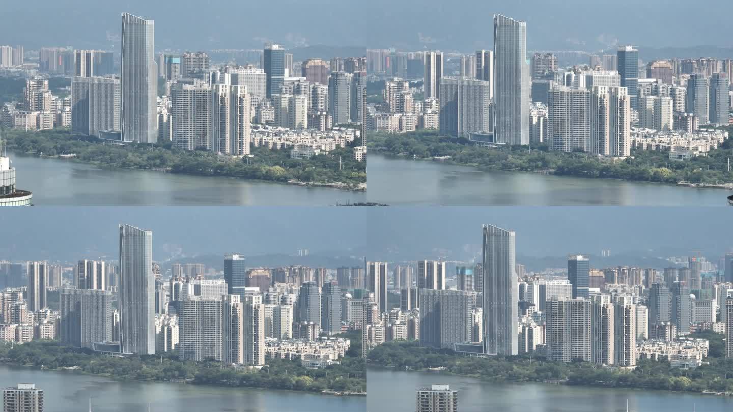 惠州市江北高楼大厦航拍视频【原创素材】
