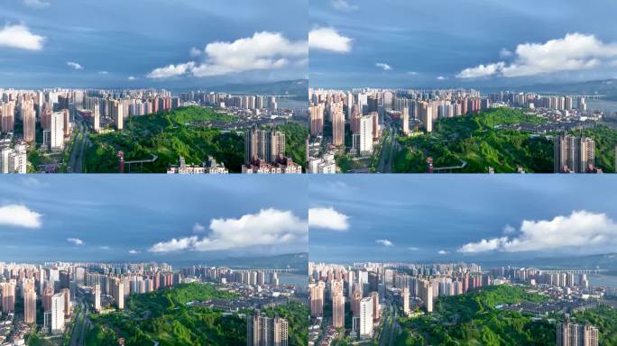 4k航拍宜昌城市大景宣传片素材