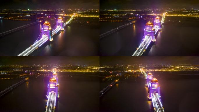 扬州万福大桥延时8K航拍