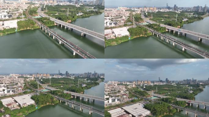 惠州第三东江大桥航拍