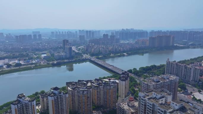 4K正版-惠州新开河新桥沿江城市景观01