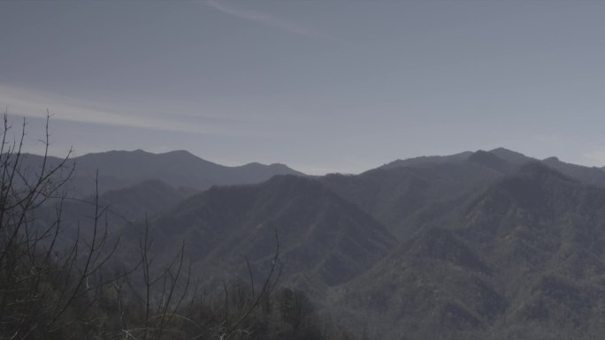 西安秦岭黑河森林公园山中景色