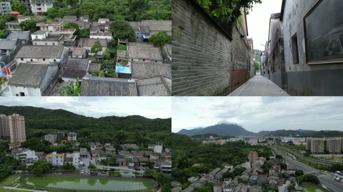 水贝村 深圳大鹏 客家古建筑 航拍大景