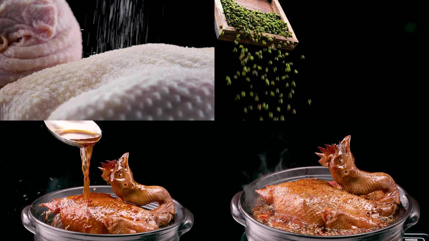 卤味鸡麻椒鸡的制作过程