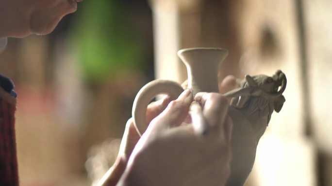 陶土陶器烧制雕刻