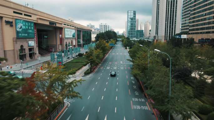 静默的大连街道 大连街道 东港 空无一人