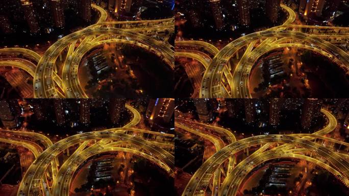 上海南浦大桥夜景地标宣传片航拍