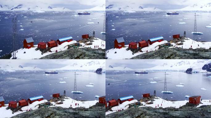 时间流逝：南极半岛山脉南极洲