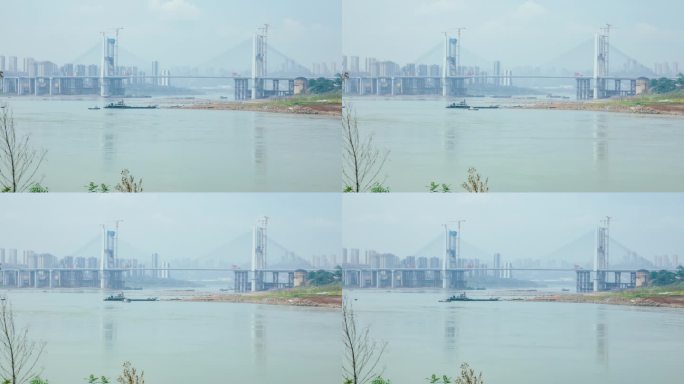 李家沱大桥复线桥延时摄影