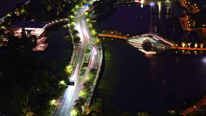 延时拍摄  杭州城市夜景