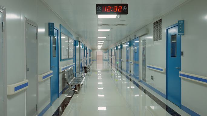 干净整洁的医院走廊