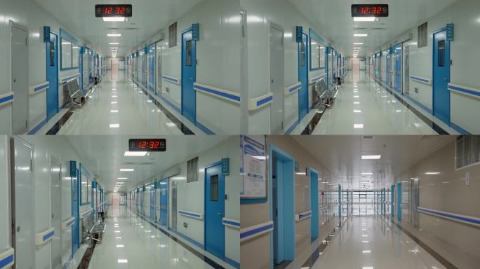 干净整洁的医院走廊