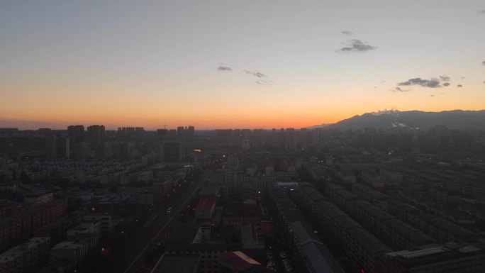 城市日落 日落西山 城市之光 夕阳 日落