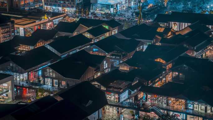 成都太古里夜景_夜景固定延时