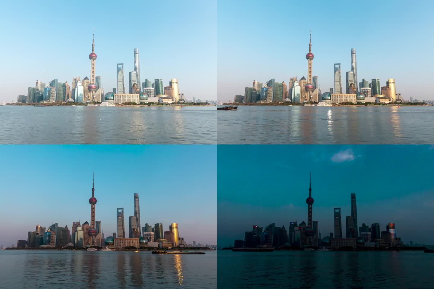 上海城市风光陆家嘴延时摄影