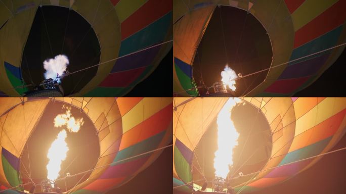 气球表演活动火焰