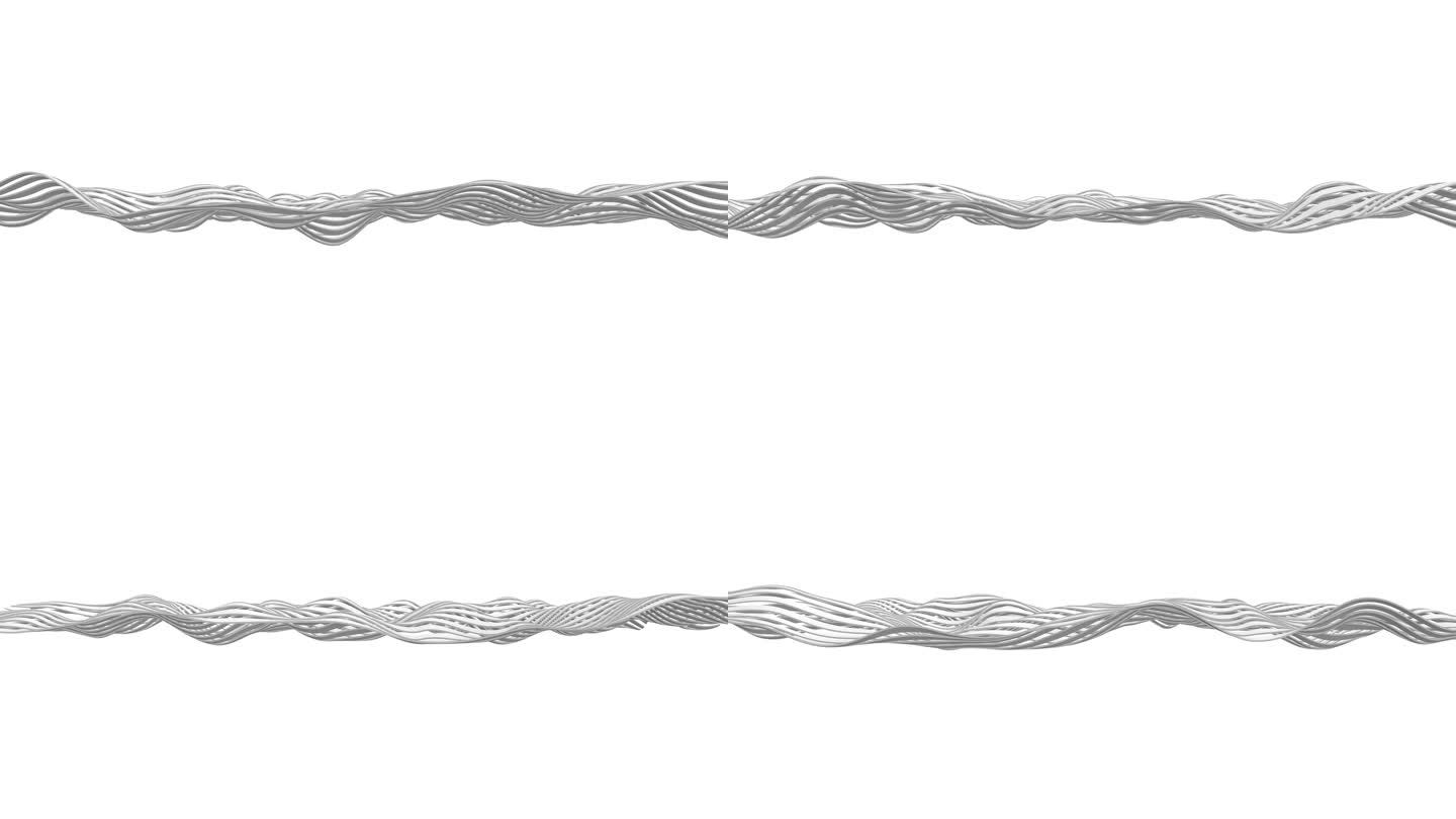抽象波浪线4k白色抽象条纹浮动水面意象