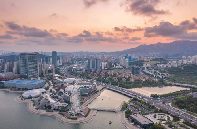 青岛西海岸航拍延时