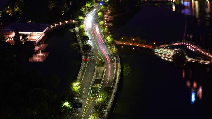 延时拍摄  杭州城市夜景