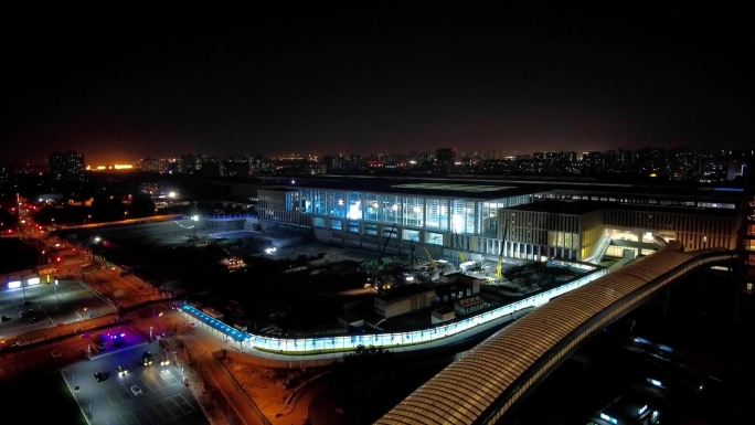 北京丰台火车站夜景