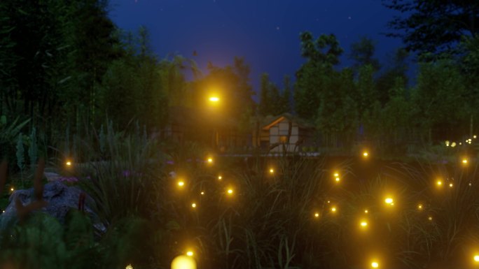 萤火虫森林木屋