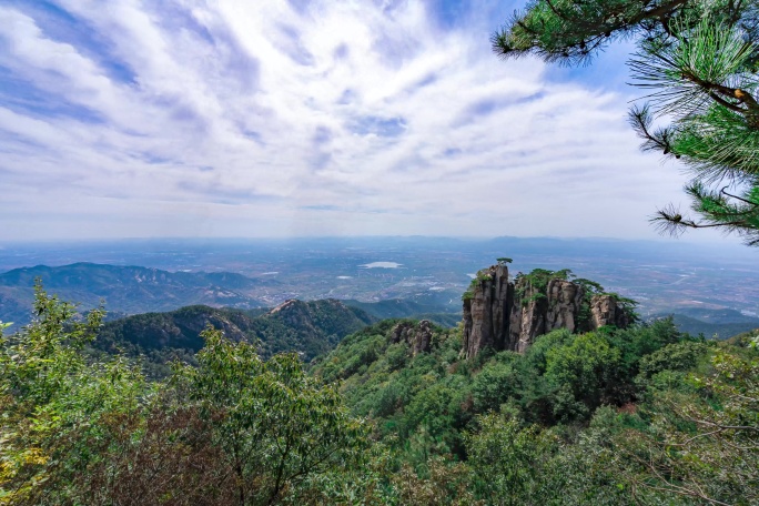 鹰窝峰延时摄影沂蒙山区蒙山龟蒙6K临沂