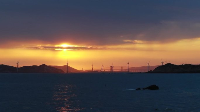 海岛大桥日落第二段