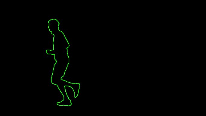 人跑步-激光投影人-山体投影互动跑步