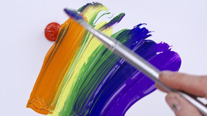 彩虹点绘画美术素描写生画画培训涂鸦艺术
