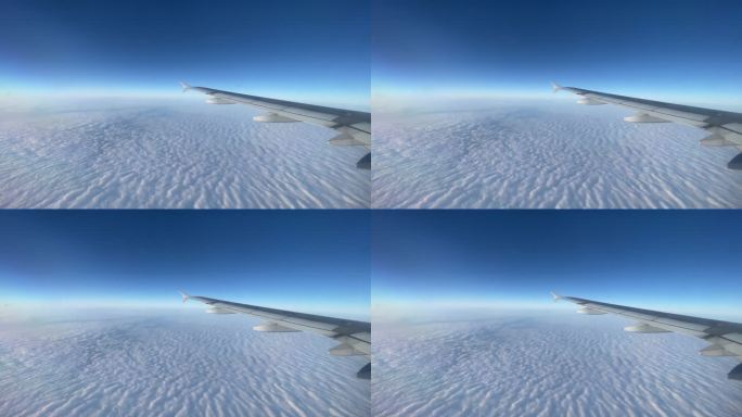 【4K 60fps】飞机舷窗外 云层