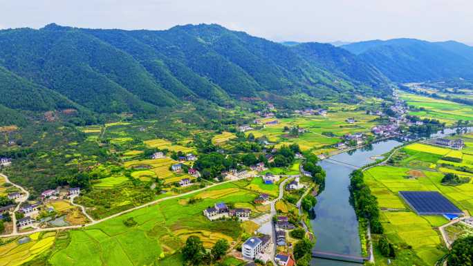 长沙浏阳市小河乡小溪河航拍延时摄影