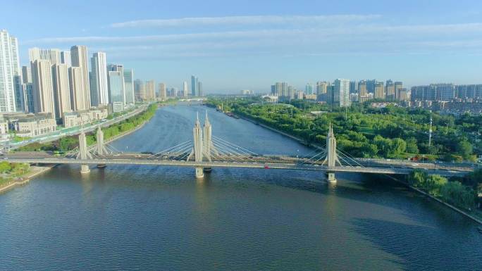 航拍北京通州大运河