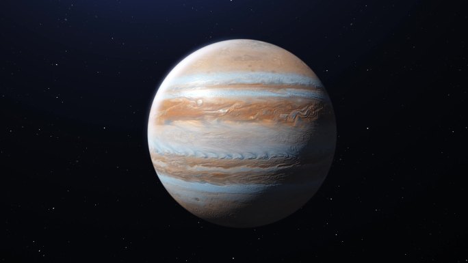 【4K超清】太阳系八大行星木星自转