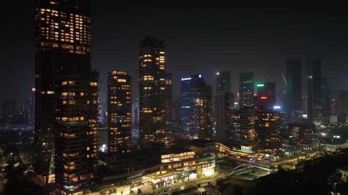 【御3航拍】深圳城市繁华夜景