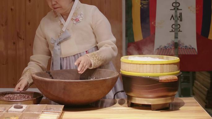 韩式红豆切糕制作流程