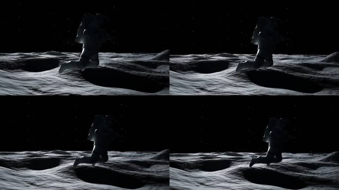 【4k】月球宇航员漫步探索14