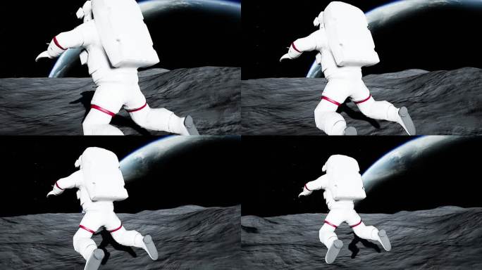 【4k】月球宇航员漫步探索5