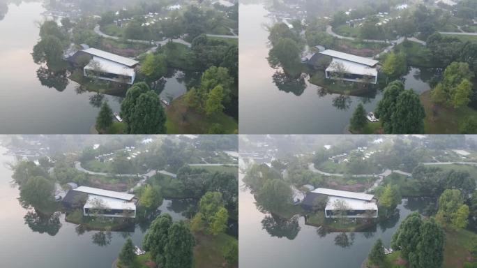 麓湖生态水城露营营地风光