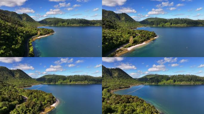 新西兰Tikitapu湖4K分辨率风景