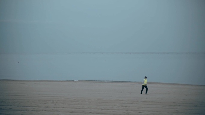 情绪海边海岸线升格视频