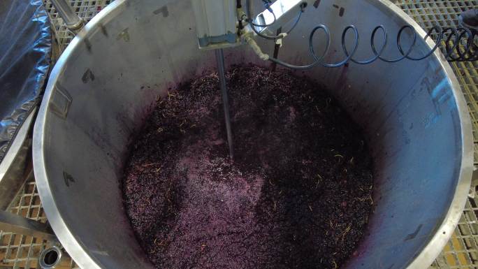 酿酒葡萄机械冲压汁液榨取自动化