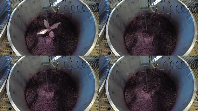 酿酒葡萄机械冲压汁液榨取自动化